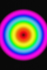 Abstract social media vintage film texture template background in wheel of rainbow colours