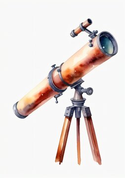 A Telescope On A Tripod With A Tripod On The Tripod