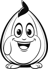 Fruite vector image, coloring page
