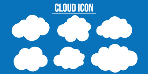 Cloud icon vector illustration. cloud sign and symbol used in web.