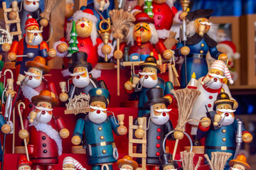 Wooden toy at Christmas Market in Dusseldorf, Germany