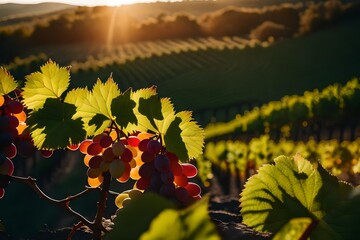 vineyard at sunrise
