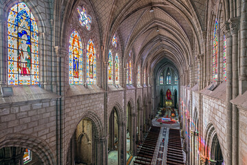 Basilica of Quito, Basilica of the National Vow, central nave view from above