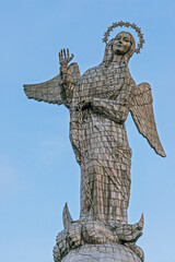 Statue of the Immaculate Conception Virgin emblem of Quito