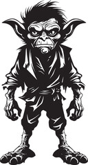 Micro Mischief Masters Goblin Vector Wee Whispers Black Goblin Logo Icon