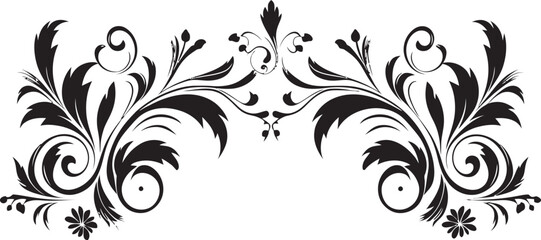 Shadowy Lacework Crest Design Elegant Blackened Ornate Emblem
