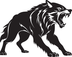 Enigmatic Alpha Wolf Design Moonlit Stalker Insignia