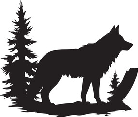 Twilight Hunt Pack Emblem Nightfall Prowler Vector Badge