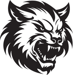 Darkened Shapeshifter Icon Haunting Wolf Spirit Mark