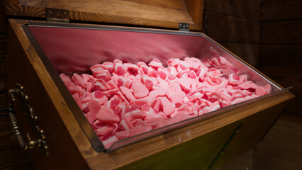 sour cherry gummy sweets sold by artisanal shop 