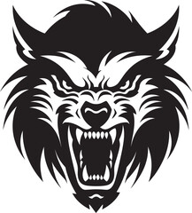 Nocturnal Howler Emblem Design Stygian Wolfen Hunter Badge