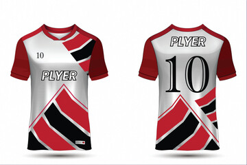 Free vector soccer jersey design for sublimation, sport t shirt design