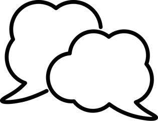 Speech Bubble Vector Linear Icon. Perfect for design, infographics, web sites, apps