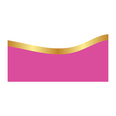 Obraz premium Gold Banner Header