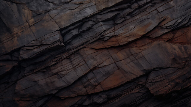 Cliff mountain texture surface for rock climbing, great outdoors, nature exploration and travel. Brown earth tones granite stone slice natural background for video game abstract textures by Vita
