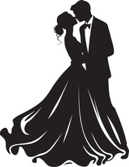 Enchanted Petals Wedding Floral Logo Eternal Blossom Harmony Black Vector Emblem