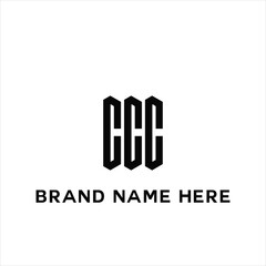 CCC logo. C C C design. White CCC letter. CCC, C C C letter logo design. Initial letter CCC linked circle uppercase monogram logo. C C C letter logo vector design.	
