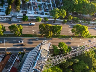 foto aérea da av dr arnaldo em São Paulo