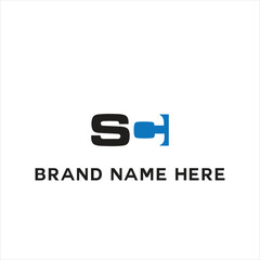 SC logo. S C design. White SC letter. SC, S C letter logo design. Initial letter SC linked circle uppercase monogram logo. S C letter logo vector design.	
