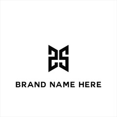 Fototapeta premium SS logo. S S design. White SS letter. SS, S S letter logo design. Initial letter SS linked circle uppercase monogram logo. S S letter logo vector design. 