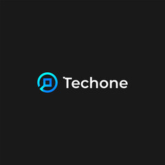 O tech and technology modern creative logo design