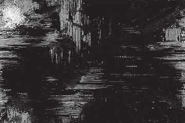 black overlay monochrome grungy texture on white background, vector illustration image background texture - obrazy, fototapety, plakaty