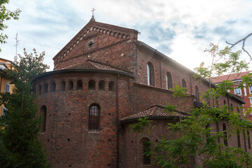 Church of San Vincenzo in Prato at Milan, Italy
