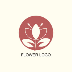Colorful abstract flower logo for business