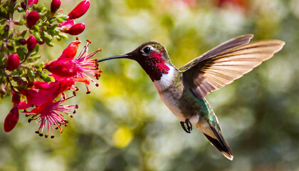 Naklejka premium hummingbird in flight