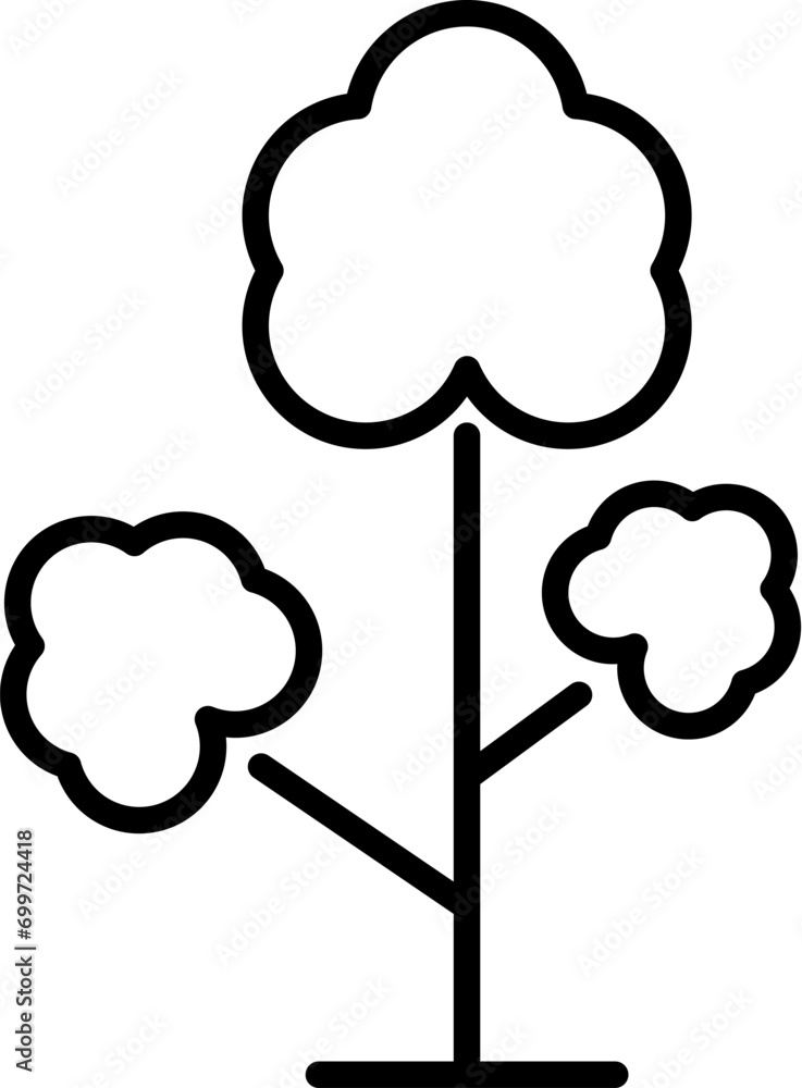 Poster tree vector simple symbol for design