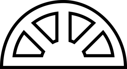 Window Vector Line Sign for Advertisement. Suitable for books, stores, shops. Editable stroke in minimalistic outline style. Symbol for design