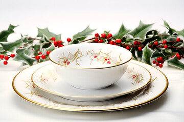Obraz na płótnie Canvas cup of tea with christmas decoration