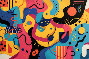 seamless pattern colourfull background illustration