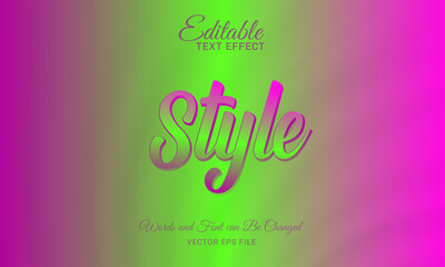 Editable Text Effect 2024, Vector file template design