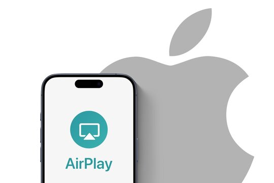AirPlay as a wireless communication protocol stack/suite developed by Apple for streaming between devices of audio, video, device screens, and photos, iOS, macOS, tvOS, VisionOS, software