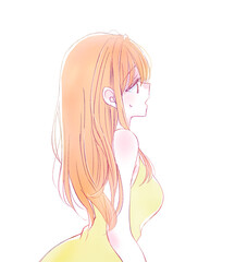 汗をかいている女性