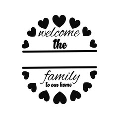 Family Monogram Svg Bundle, Welcome Svg Bundle, Porch Sign, Split Font Monogram, Family Monogram Svg,