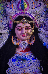 Fototapeta na wymiar Devi Durga the Majestic goddess, symbolizing strength, courage, and divine femininity