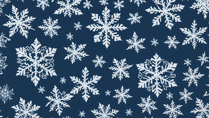 seamless pattern with snowflakes, background, wallpaper