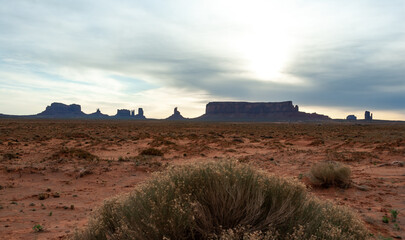 Red sandstone cliffs, Monument Valley, Arizona