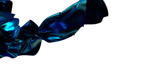 abstract blue wave background, night simple and elegant 3d render wallpaper