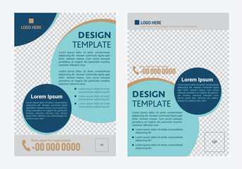 Business flyer template design. Business flyer layout, brochure, magazine, simple