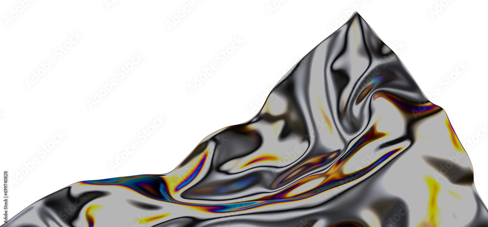 Poster chromatic splendor: a mesmerizing 3d display of colors