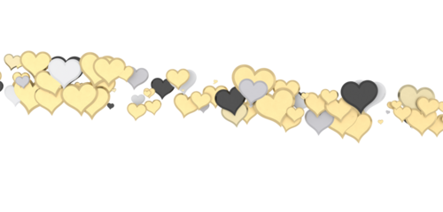 3d hearts