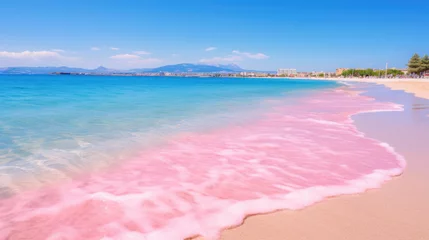 Photo sur Plexiglas  Plage d'Elafonissi, Crète, Grèce Beach with pink sand, clear sunny weather