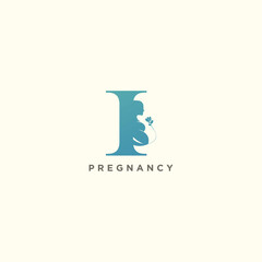 Pregnant mother logo for clinic care business
