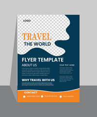

travel and tour flyer design template for your business or service
Travel flyer design template, tour flyer, tourism color a4 print ready flyer, Vacation travel brochure flyer design - obrazy, fototapety, plakaty