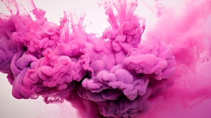 Obraz premium Pink Smoke In The Air Abstract Background. (Generative AI).