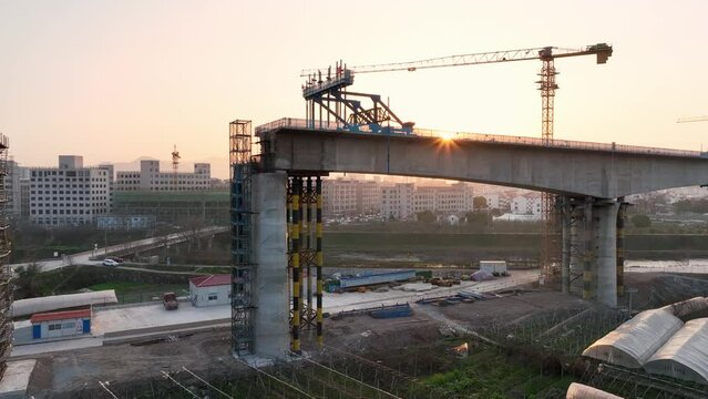 construction site of bridge