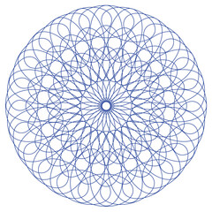 Blue Monochrome  circular